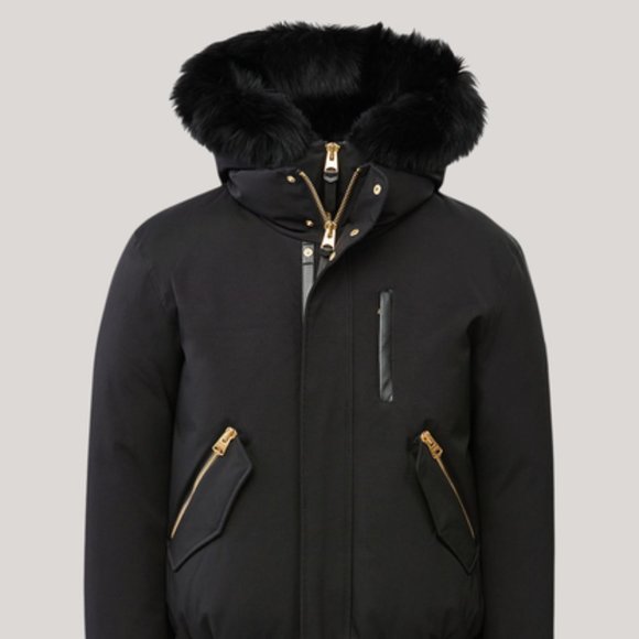 mackage dixon black gold